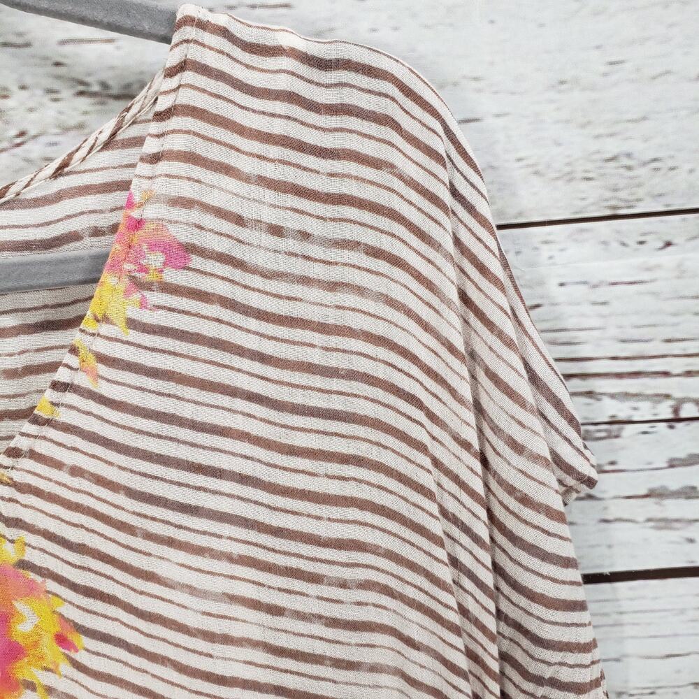 Free People Sunrise Striped Hi-Low Hem Wool Blend Dress Size Medium - Picture 7 of 14